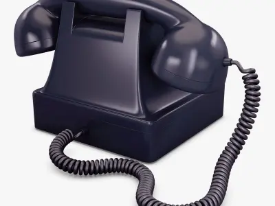 Retro Telephone v 1 3D model