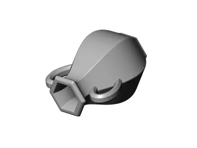 Faceted Greek vintage urn and vase 3D print model