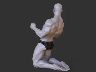 Bodybuilder Pose 3D print model purchase