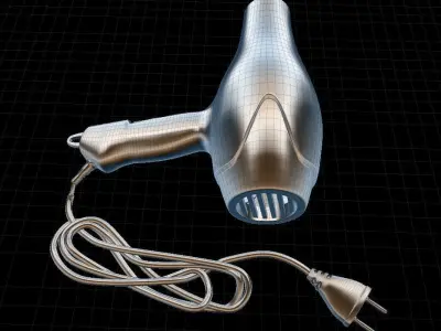 Hair dryer 3D model buy