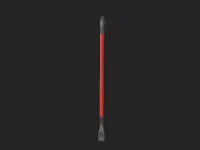 Crowbar 3D Model 001 Low-poly 3D model