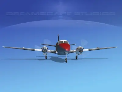Beechcraft B99 Gulf Coast Aviation 3D model