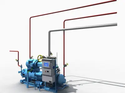 Ammonia Compressor 3D model