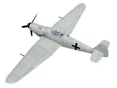 Messerschmitt Bf 109H 3D model