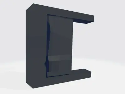 Military Suit Band Lock Low-poly 3D model