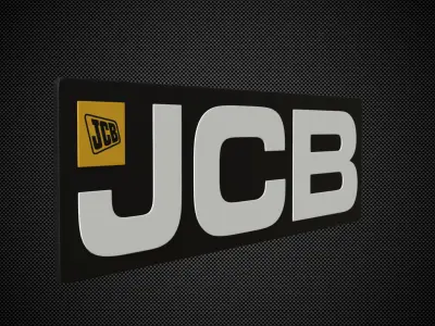 jcb logo 3D model by 3dlogoman