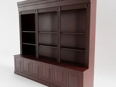 Victorian Shop Shelf Low-poly 3D model