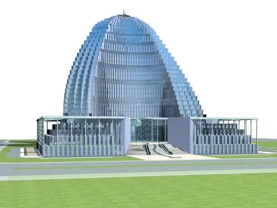 Hotel Building 3D model 92