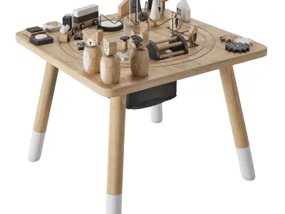 West Elm Wonder and Wise Activity Table 3D model