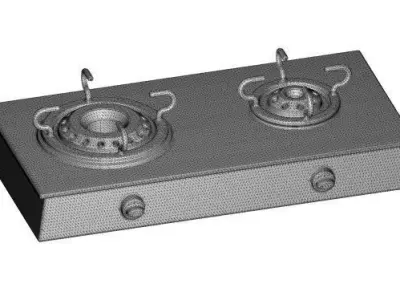 Toddler Gas Stove Toy 3D model