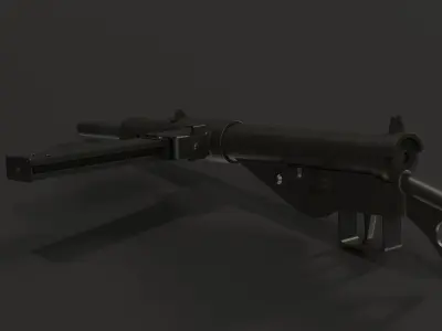 Sten MK2 - Game Ready Low-poly 3D model