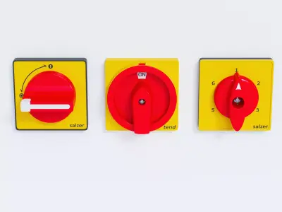 Power knob switch 3D model