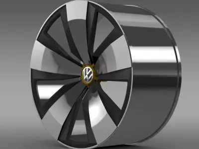 Volkswagen Beetle Dune rim 3D model