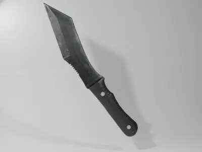 Battle Knife Low-poly 3D model