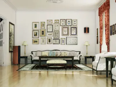 Antique Sofa 3D model