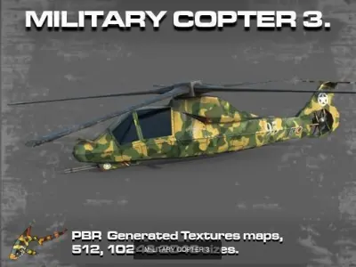 Military Helicopter Collection 3D Model Pack