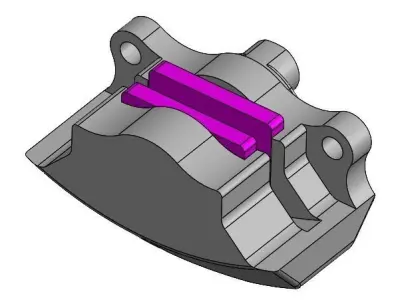 MOTORCYCLE BRAKE CALIPERS 4PIS AND 2 PIS 3D model