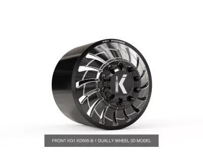 best seller KG1 forged dually wheels 3D Model Pack