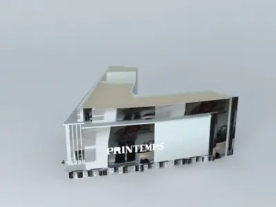 Centre commercial Free 3D model