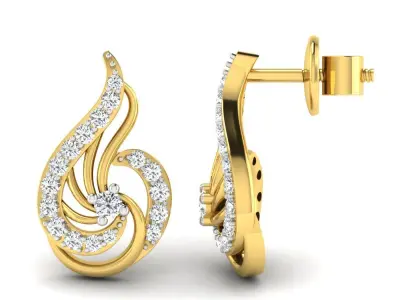 3d printable model diamond pendant gold 3D print model