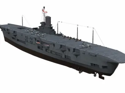 Ship 03 Low-poly 3D model
