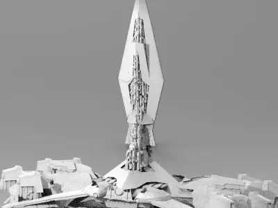 Chancellor Floating city 3 3D model