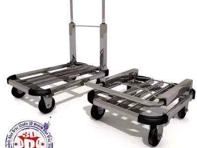 folding trolley 3D model