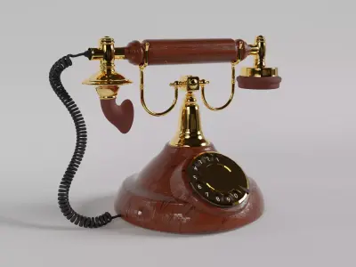 Vintage Telephone 3D model