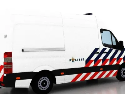 Mercedes Benz Sprinter L2H2 2015 Netherlands Police Prison 3D model
