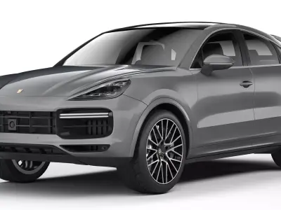 Porsche Cayenne Turbo Coupe 2020 3D model