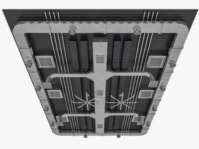 Ceiling Ventilation Pipes 2 3D model