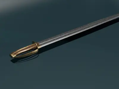 game ready low poly sword pack Low-poly 3D model