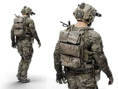 CRYE PRECISION ZIPON 2 POUCH PANEL Low-poly 3D model
