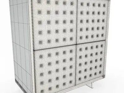 Set Of Sideboards Pattern Free 3D model