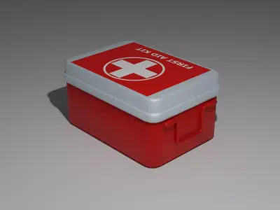 First Aid Kit Low-poly 3D model buy