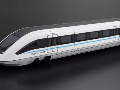 Transrapid TR08 - Maglev Train 3D print model