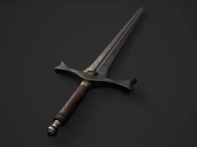 Sword 3 Low-poly 3D model