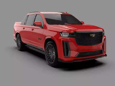 Cadillac Escalade-V EXT High-Performance Luxury SUV Pickup 3D model