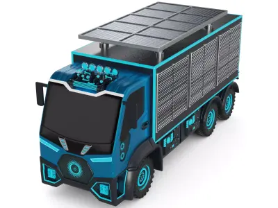 Utility Truck 3D model by saifsunny from CGTrader (PBR)
