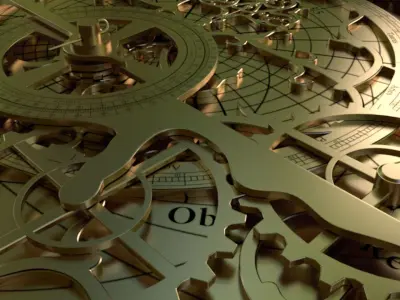 Astrolabe Hyperrealistic 3D model