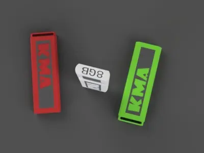 Flash memory 8gb model 1 Free 3D model