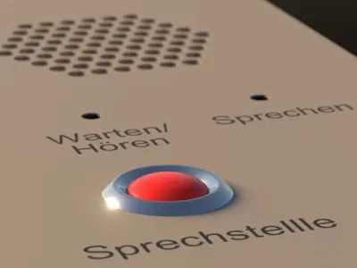 intercom from german train Free low-poly 3D model