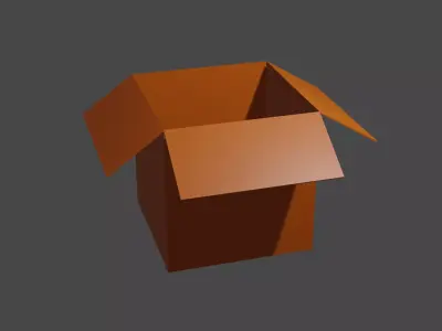 cartoon box 3D model
