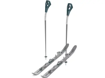 Cross Country Ski 3D model purchase
