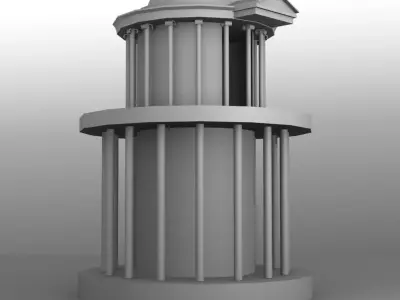 Rotunda Monopterus 3D model