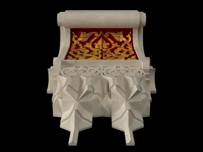 Decorative Gypsum Bracket 3D model