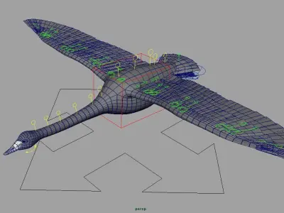 white swan 3D model