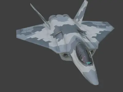 fa38 airplane Low-poly 3D model