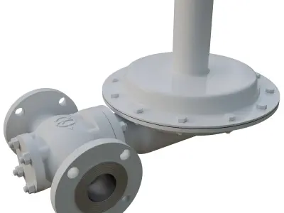 Direct Acting Pressure Valve 3D model
