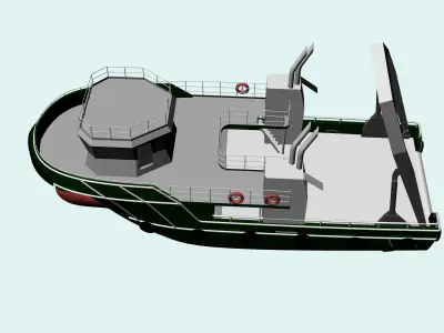 Submarine Vessel 3D model
